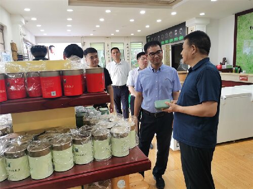 2023年7月13日，中國郵政集團公司河南省分公司夏總一行蒞臨廣義茶印象園參觀指導，給予我司發展高度評價